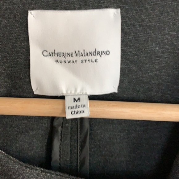 Catherine Malandrino | grey zipper up jacket - Picture 4 of 11